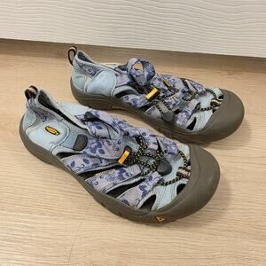 KEEN Blue Gray Floral Waterproof Hiking Outdoor Cinch Newport Sandals Size 7